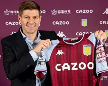 Aston Villa name Steven Gerrard as head coach
